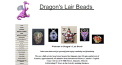 Desktop Screenshot of dragonslairbeads.com